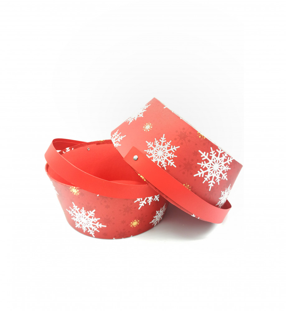 Panier Rond de Noël Flocon