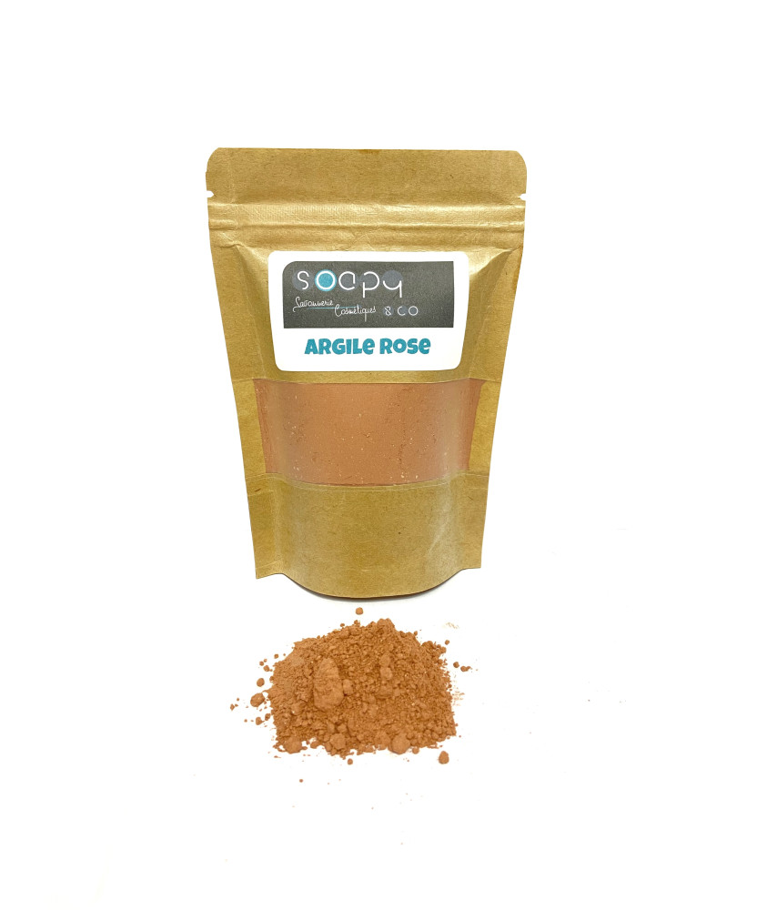 Argile rose en poudre