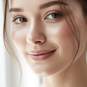 femme française souriante cuisinant à la maison ambiance chaleureuse lumière naturelle