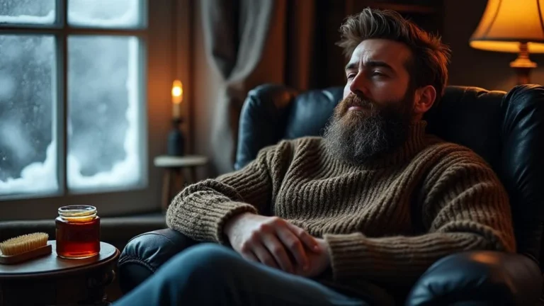 21 jours de baume à barbe maison testé sur mon compagnon en plein hiver