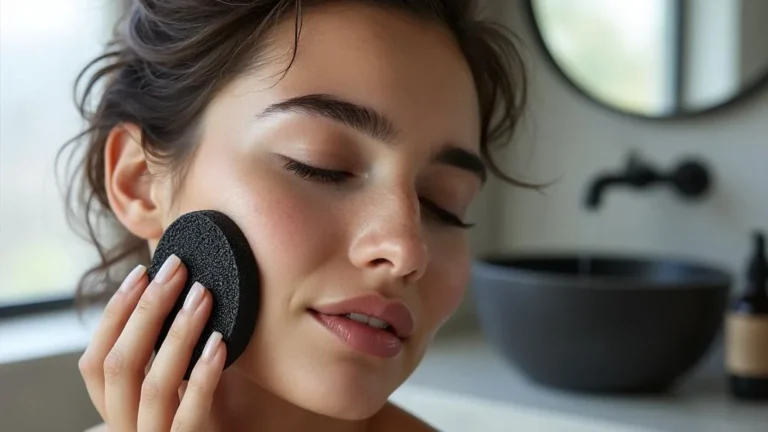 45 jours de savon au charbon actif sur une peau qui brille en zone T