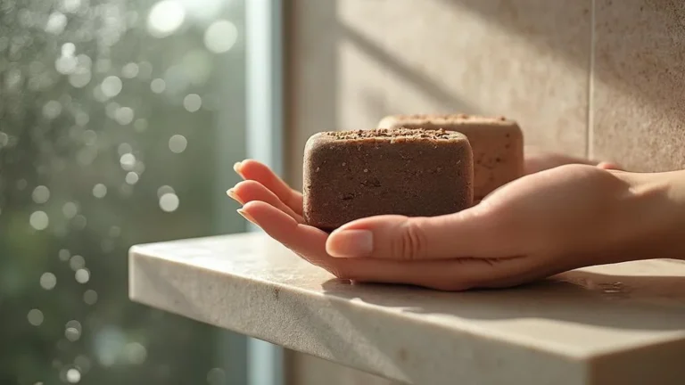 Comparé deux savons exfoliants au marc de café sur six semaines de douche