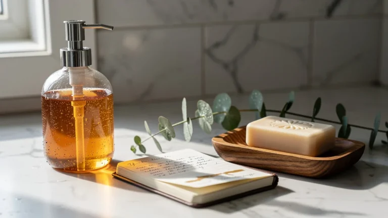 Comparaison réaliste savon liquide et savon solide après deux ans de transition écologique